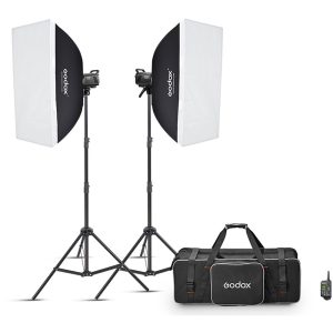 Godox MS200-F Kit Flash Estudio 2 Cabezales de 200Ws