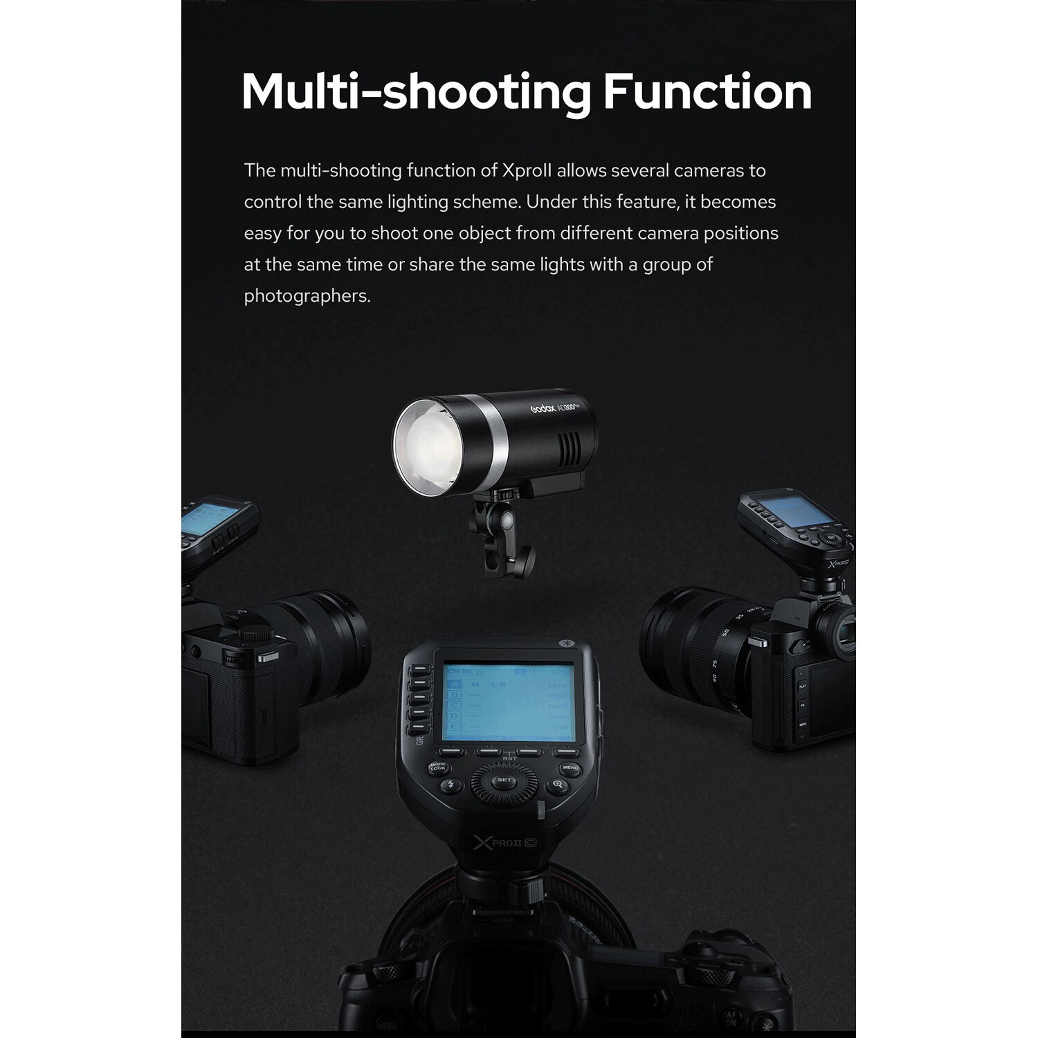 Godox XproIIS Trigger TTL, HSS, Bluetooth Para Sony - Imagen 10