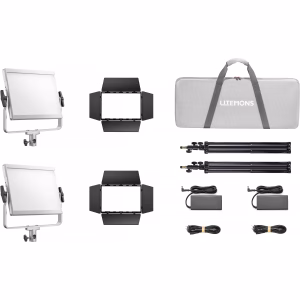 Godox Litemons LP400Bi Bi-Color LED Light Panel (Kit de 2 luces)