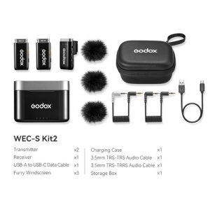 Sony WEC-S Kit 2 Micrófono Doble Para Cámaras Sony y Dispositivos Móviles