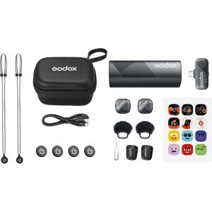 Godox Cube-SC Kit2 Micrófono Inalámbrico Doble Usb-C