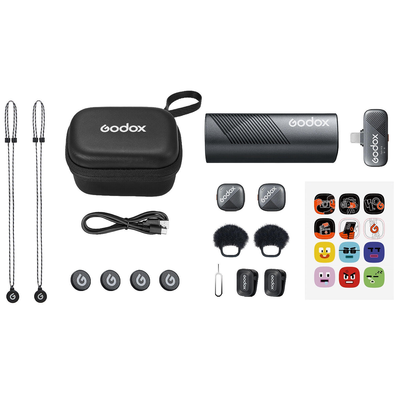 Godox Cube-SL Kit 2 Micrófono Inalámbrico Doble Con Conector lightning - Imagen 2