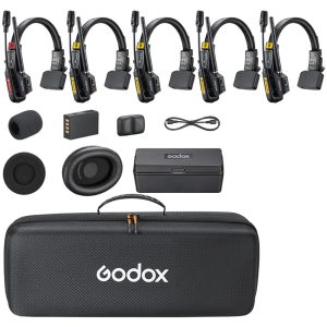 Godox SkyTalk Air 5S Sistema de Intercomunicación Inalámbrico Para 5 Personas