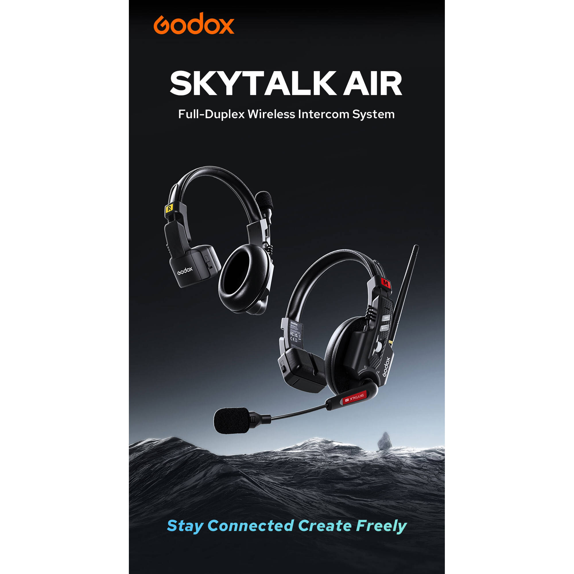Godox SkyTalk Air 5S Sistema de Intercomunicación Inalámbrico Para 5 Personas - Imagen 5