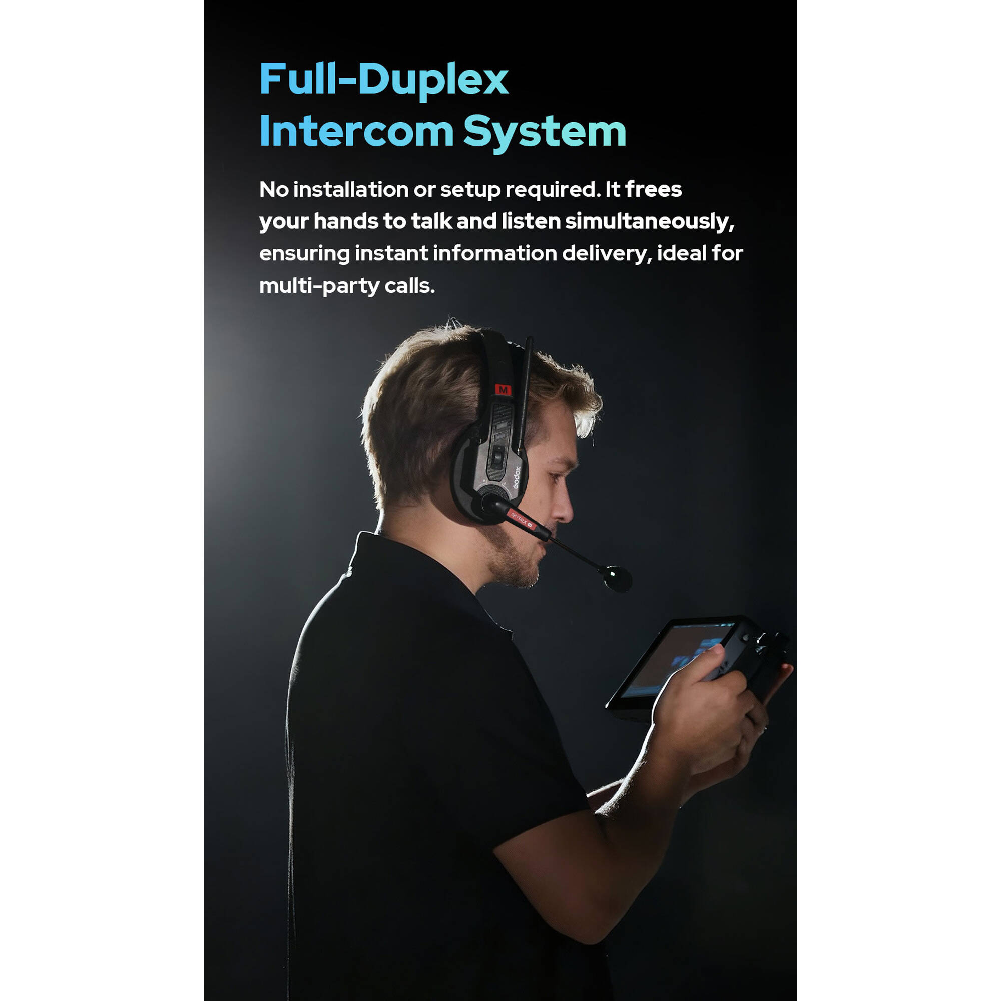 Godox SkyTalk Air 5S Sistema de Intercomunicación Inalámbrico Para 5 Personas - Imagen 6